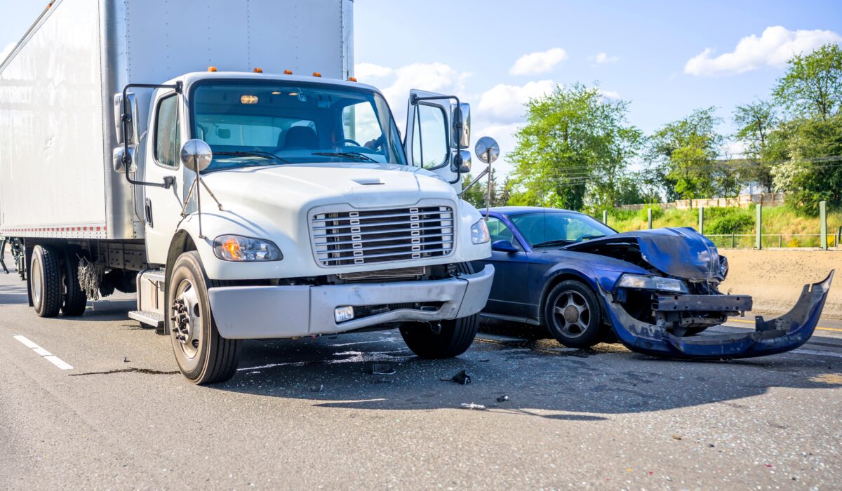 Truck and Light Vehicle Accident