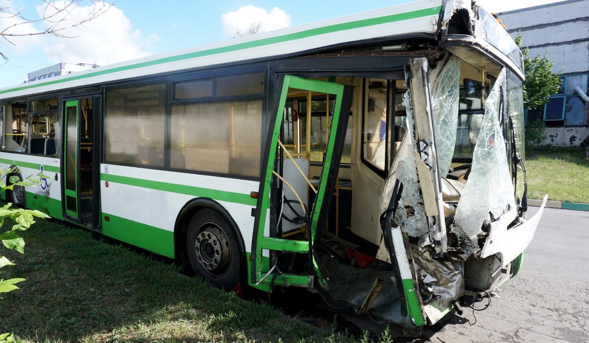 Passenger Bus Totally Crashed